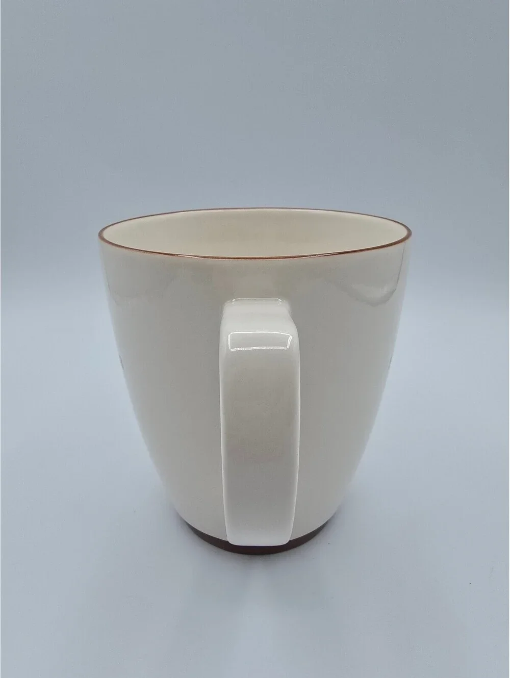 Vintage Starbucks 2006 Abbey Cream Brown Ceramic Coffee Mug